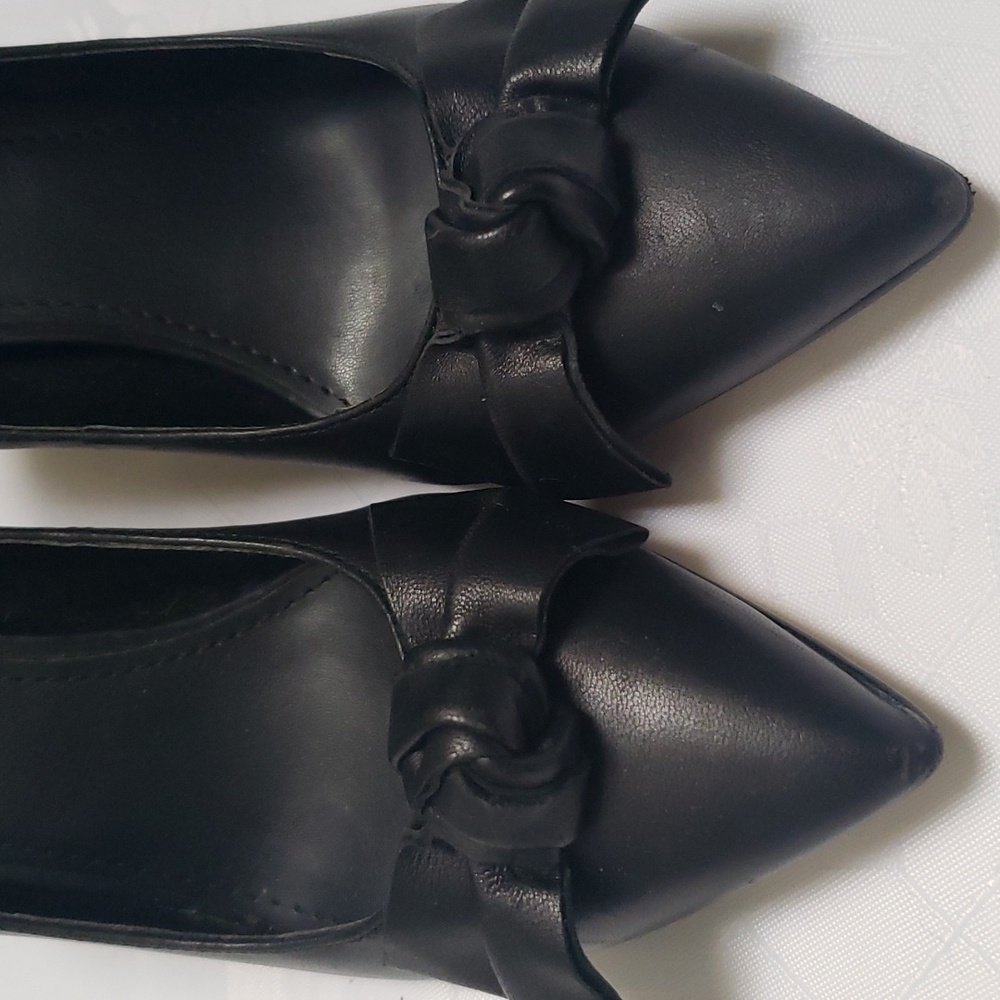 NWOT Marc Fisher leahter upper shell heel pumps shoes 6M - Picture 7 of 10